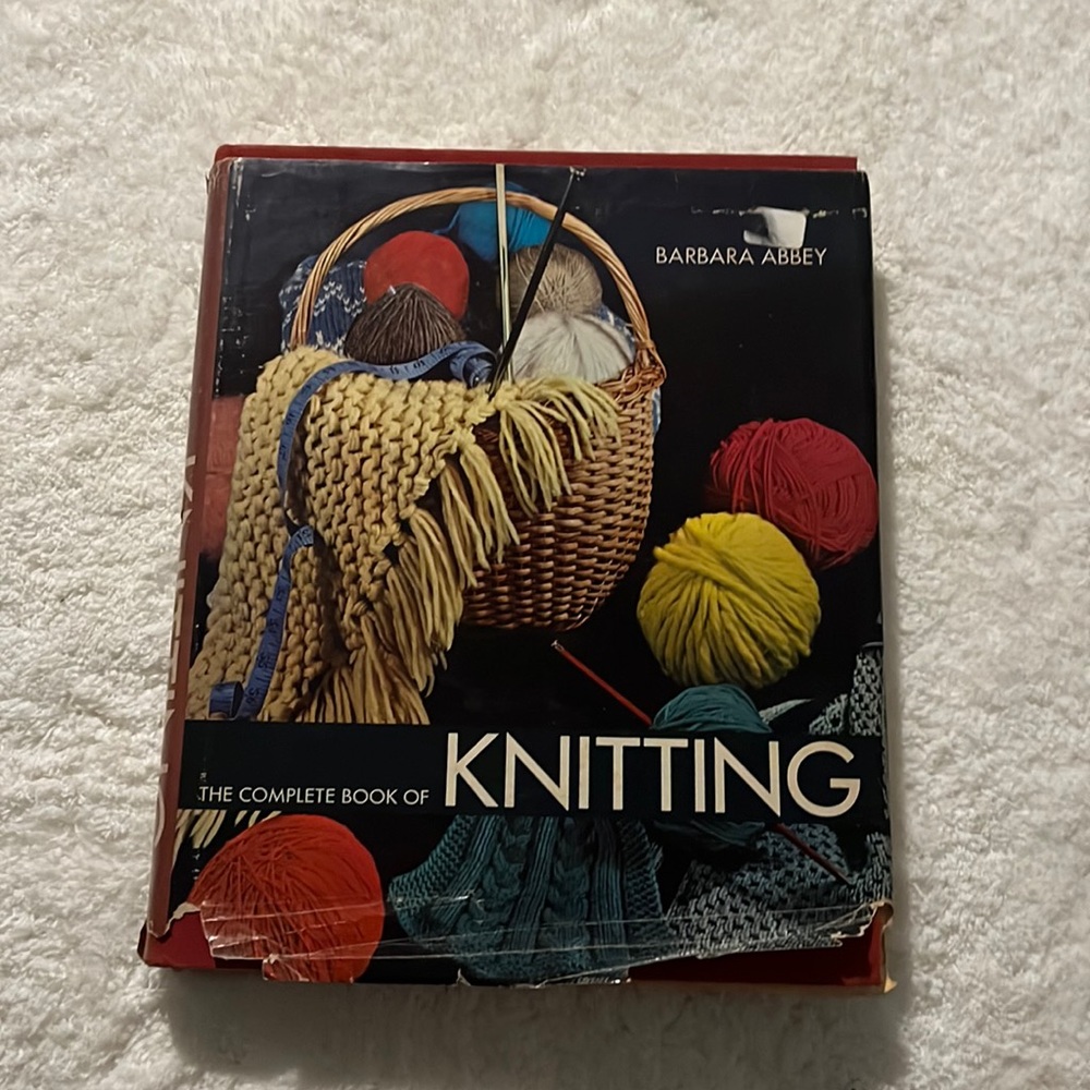 Vintage book 1971 The compete book of knitting by Barbara Abbey